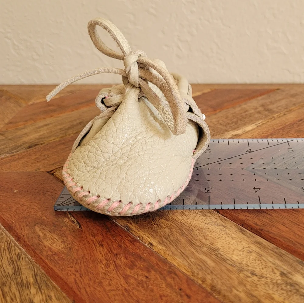Beige Baby Leather Moccasins